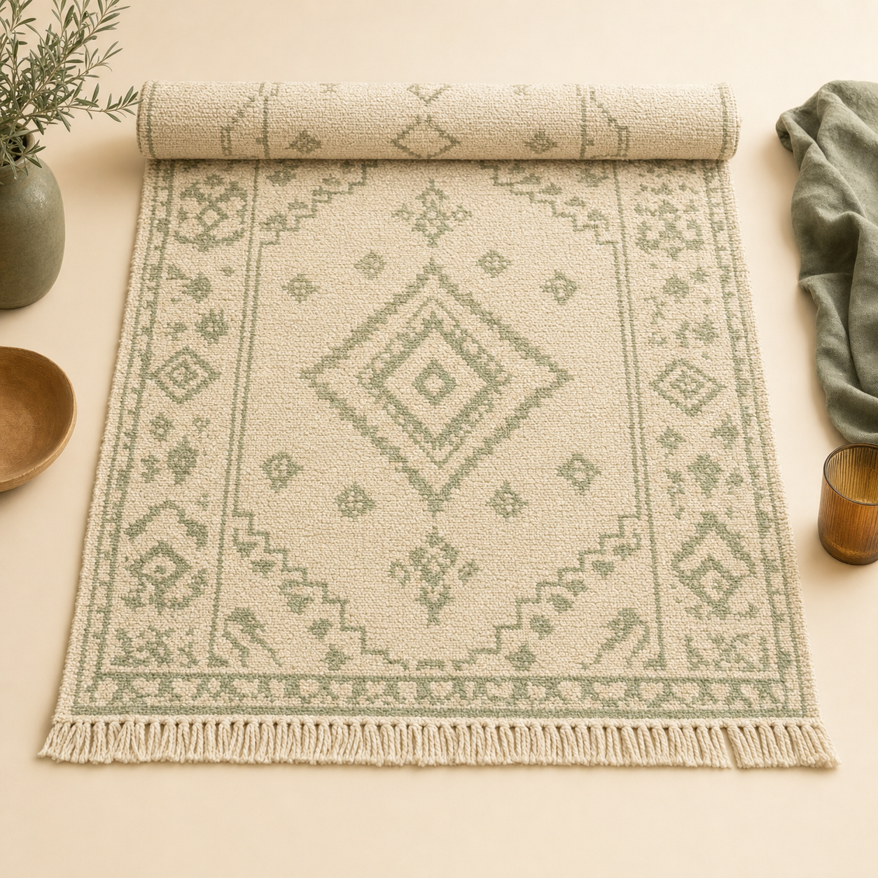 Washable Textured Area Rug
