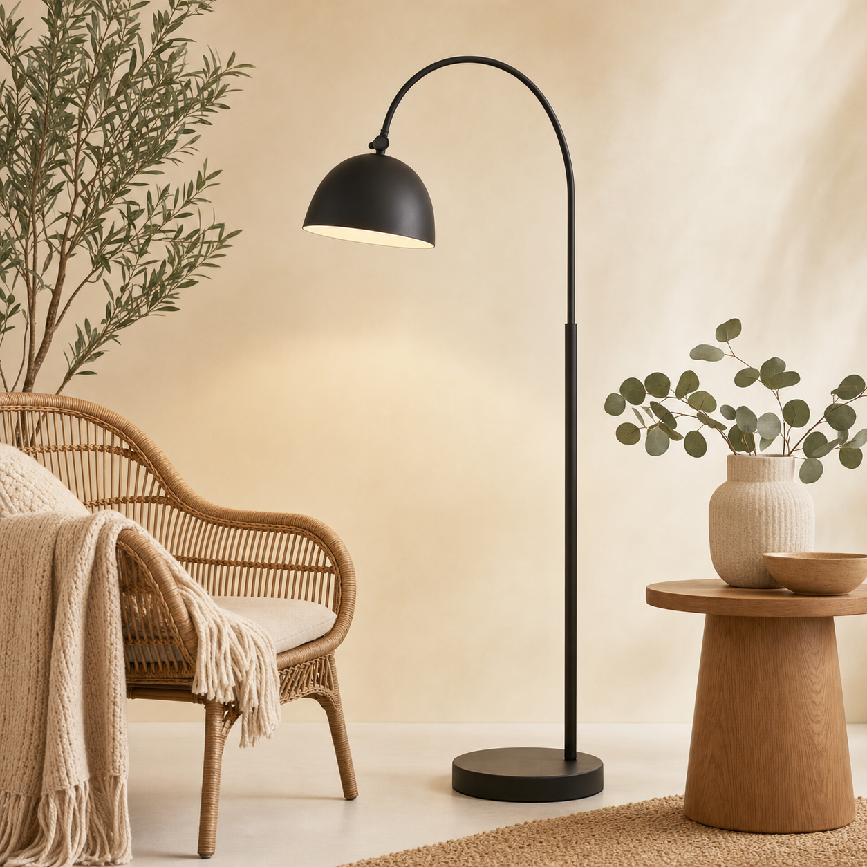 Arc Floor Lamp (matte black)